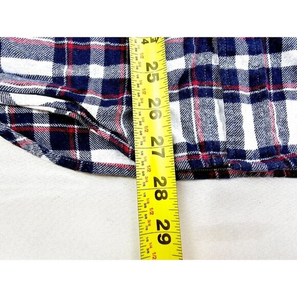 Uniqlo Size Small Men's White Black Red Check Long Sleeve Flannel Cotton Shirt - Picture 8 of 10